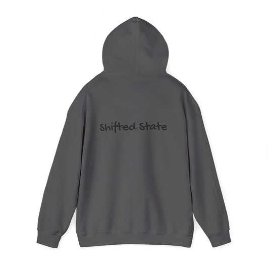 Shifted State Hoodie- Sleeve Print Affirmation