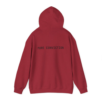 "Pure Conviction" Hoodie  - Sleeve Print Affirmation