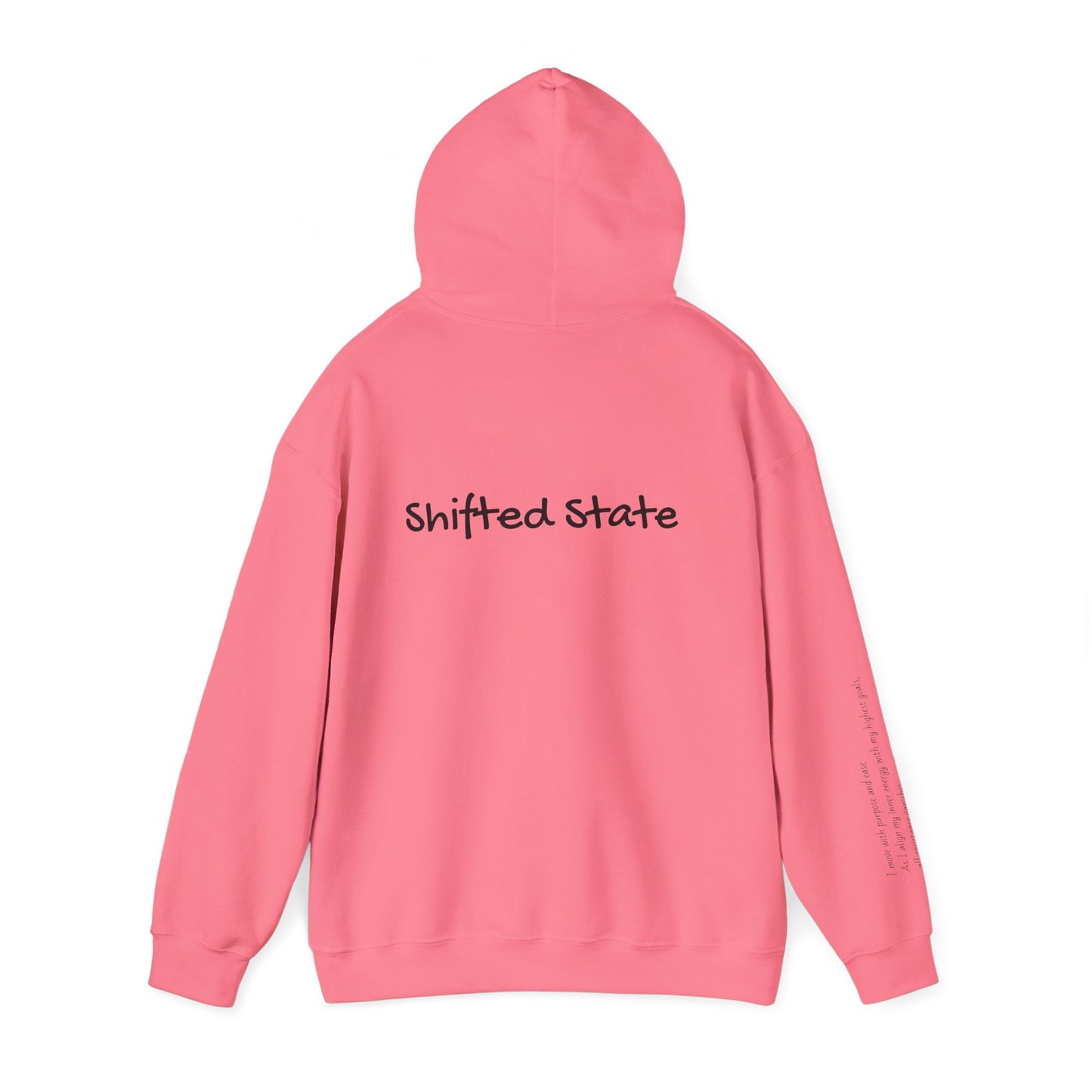 Shifted State Hoodie- Sleeve Print Affirmation