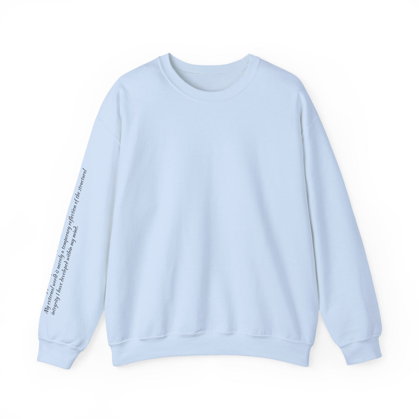 "Inner Architect" Crewneck - Heavyweight Sleeve Print Sweatshirt