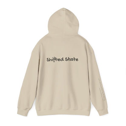 Shifted State Hoodie- Sleeve Print Affirmation