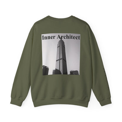 "Inner Architect" Crewneck - Heavyweight Sleeve Print Sweatshirt