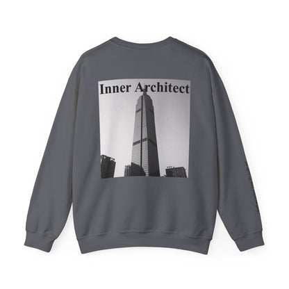 "Inner Architect" Crewneck - Heavyweight Sleeve Print Sweatshirt