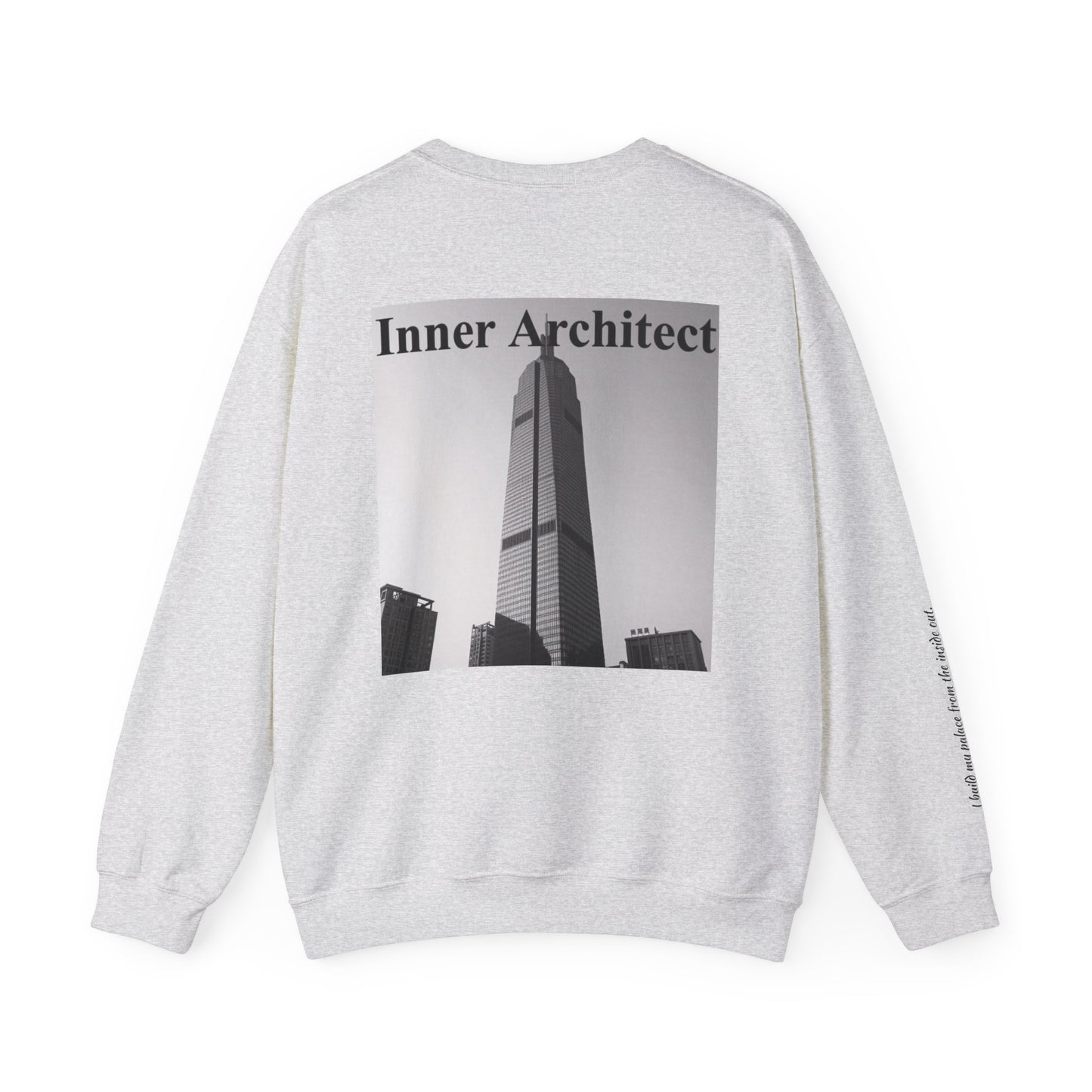 "Inner Architect" Crewneck - Heavyweight Sleeve Print Sweatshirt