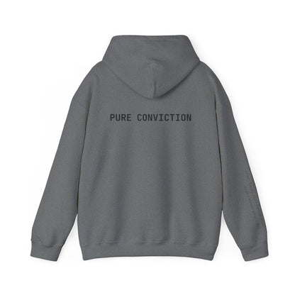 "Pure Conviction" Hoodie  - Sleeve Print Affirmation