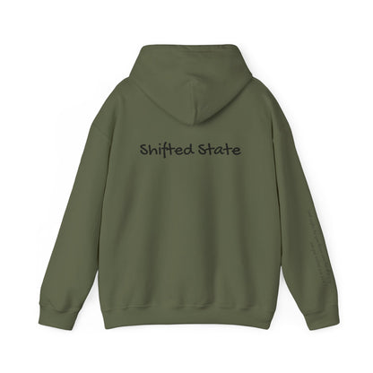 Shifted State Hoodie- Sleeve Print Affirmation
