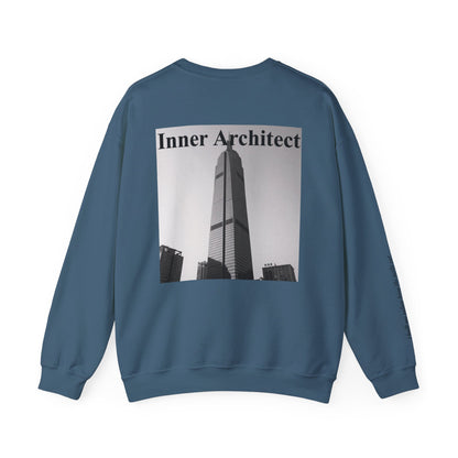 "Inner Architect" Crewneck - Heavyweight Sleeve Print Sweatshirt