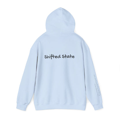 Shifted State Hoodie- Sleeve Print Affirmation