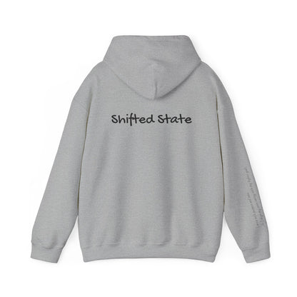 Shifted State Hoodie- Sleeve Print Affirmation