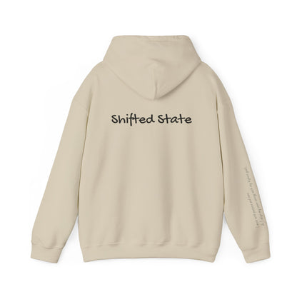 Shifted State Hoodie- Sleeve Print Affirmation