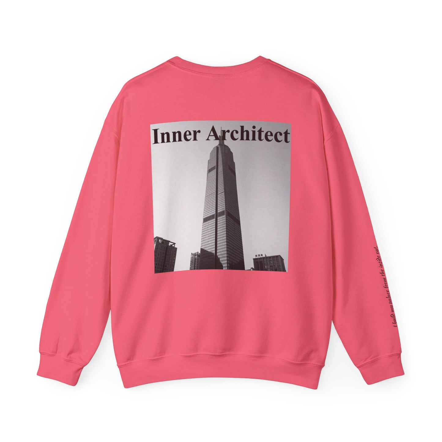 "Inner Architect" Crewneck - Heavyweight Sleeve Print Sweatshirt