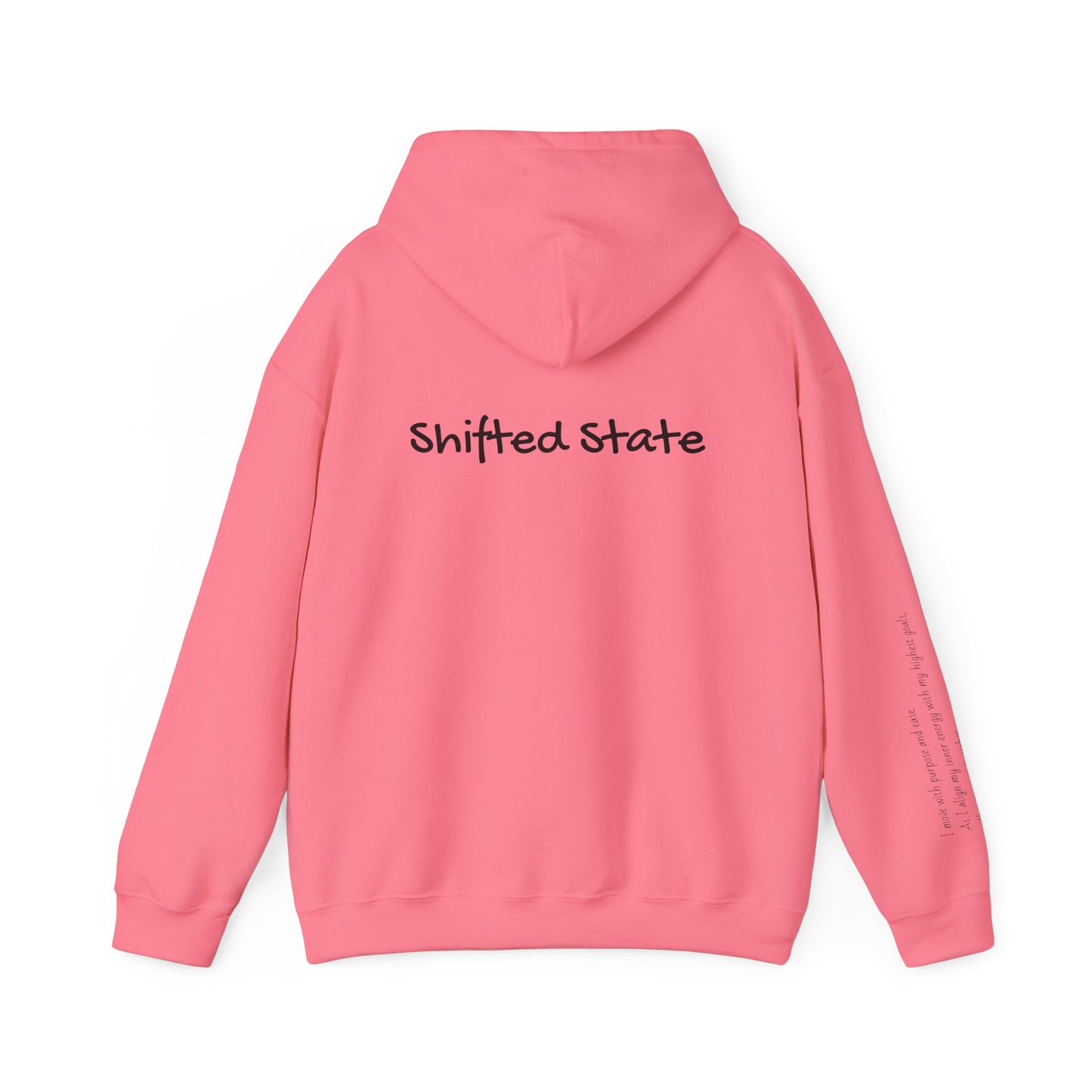 Shifted State Hoodie- Sleeve Print Affirmation