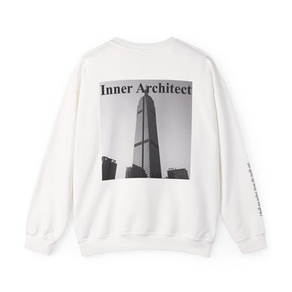 "Inner Architect" Crewneck - Heavyweight Sleeve Print Sweatshirt