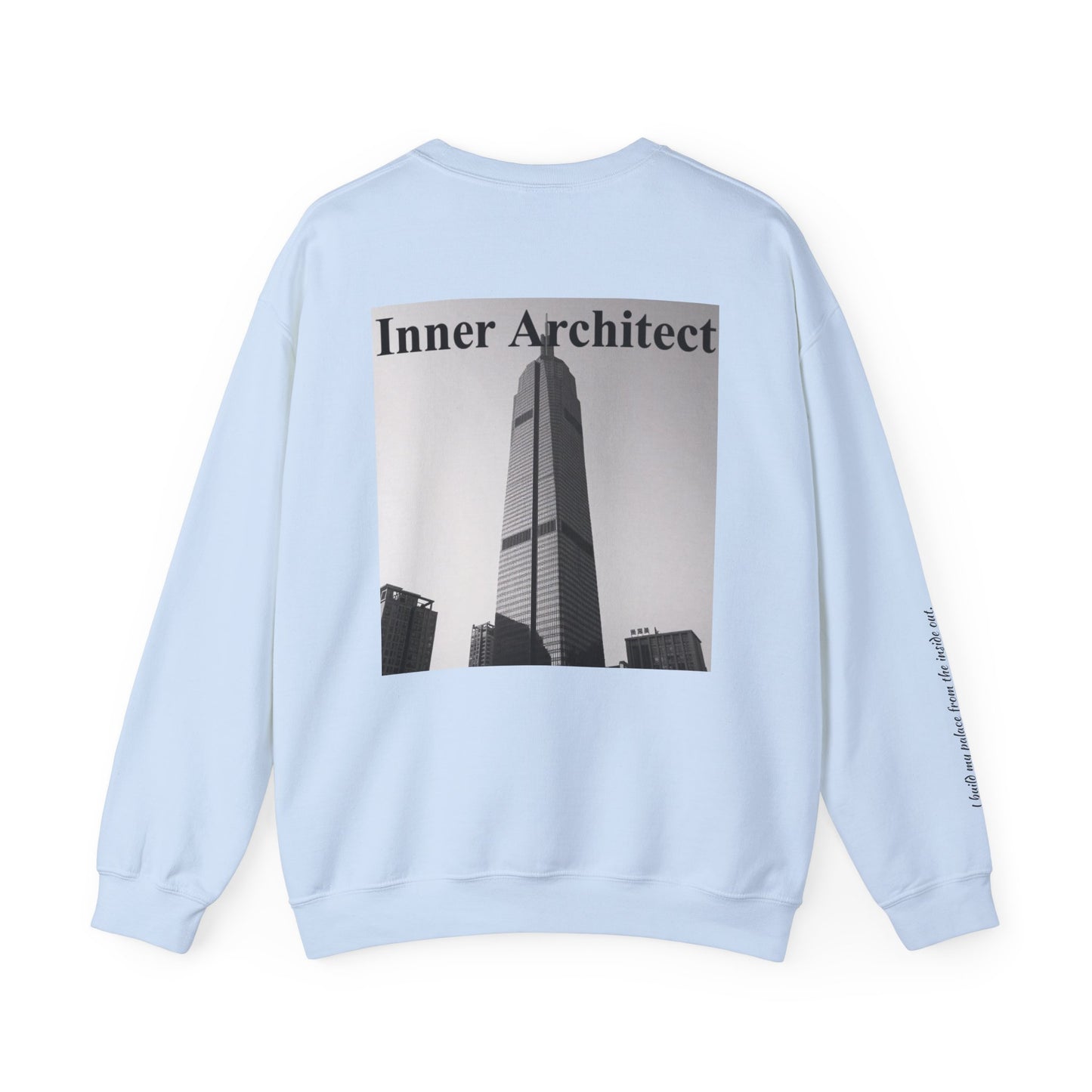"Inner Architect" Crewneck - Heavyweight Sleeve Print Sweatshirt