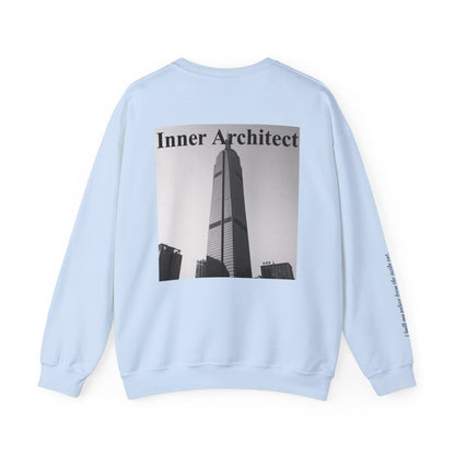 "Inner Architect" Crewneck - Heavyweight Sleeve Print Sweatshirt