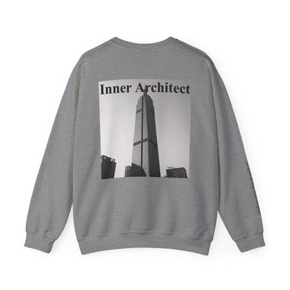 "Inner Architect" Crewneck - Heavyweight Sleeve Print Sweatshirt