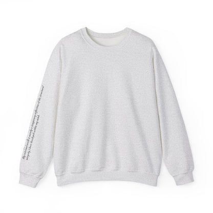 "Inner Architect" Crewneck - Heavyweight Sleeve Print Sweatshirt