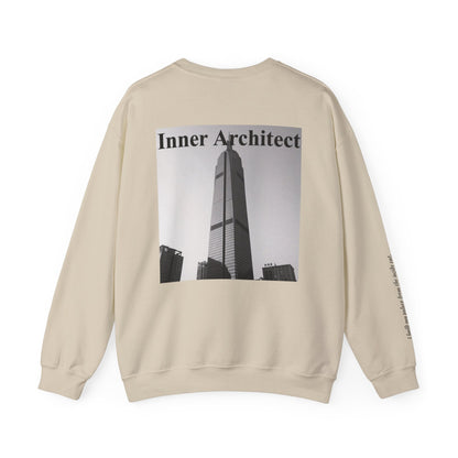 "Inner Architect" Crewneck - Heavyweight Sleeve Print Sweatshirt